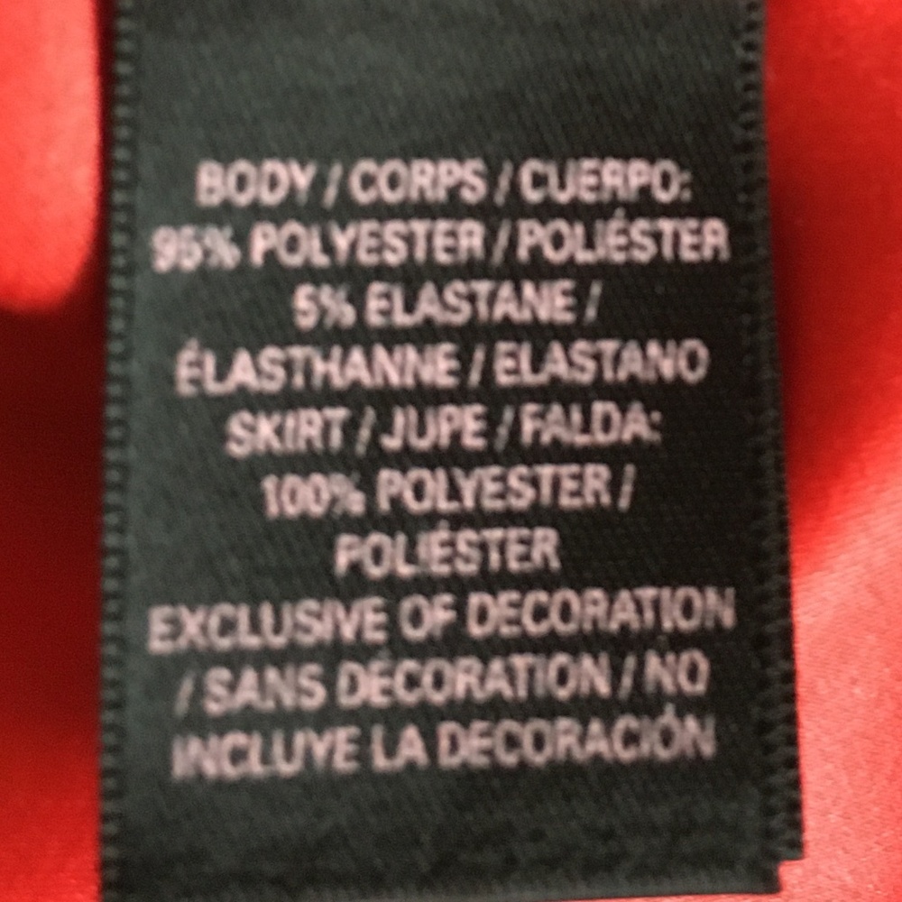 Victoria's Secret 2010 Red Satin Black Rhinestone Embellished Dress, Size XS - Picture 13 of 15